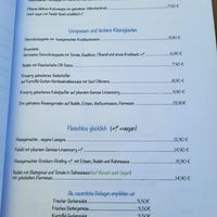 Menü Stand Juni 23 at Herr Puck in Kellenhusen