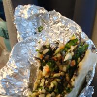 Half a seaweed and tofu burrito at Chopped Salad Day Nagoya in Nagoya