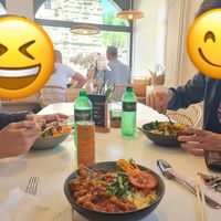 planted sweet-spicy chicken, friend rice and vegetables for 17.50 chf  at Papa Oro's in Brugg