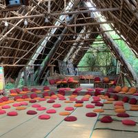 Main hut   at Sadhana Forest Seva Kitchen in Auroville