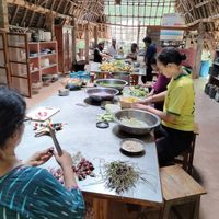 The kitchen at Sadhana Forest Seva Kitchen in Auroville