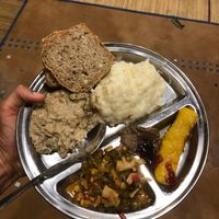 Soooo good! 🌱😊  at Sadhana Forest Seva Kitchen in Auroville