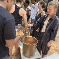   at Sadhana Forest Seva Kitchen in Auroville