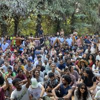 February is vegan forest festival   at Sadhana Forest Seva Kitchen in Auroville