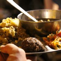 On Friday evenings guests are welcome to join the vegan organic dinner after the weekly Eco Film Club - all for free! at Sadhana Forest Seva Kitchen in Auroville