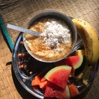Brekkie at Sadhana Forest Seva Kitchen in Auroville