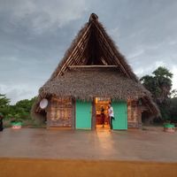 Serene place in Sadhana forest is this tea hut at Sadhana Forest Seva Kitchen in Auroville