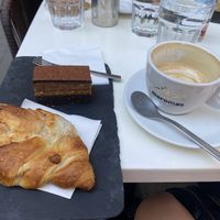   at Robert Capa Café in Budapest