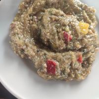 Aubergine salad at Filos in Cologne