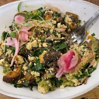 Harvest tofu scramble bowl (vegan)  at NU Kitchen in Newburyport