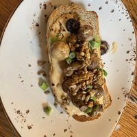 Mushroom toast  at NU Kitchen in Newburyport
