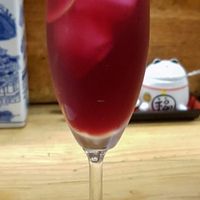 Homemade shiso cocktail at Heianraku (Reservation only) in Takayama