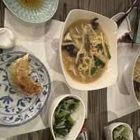 Miso ramen and gyoza  at Heianraku in Takayama