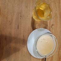 Panna cotta (vegan) and tea dessert at Heianraku in Takayama