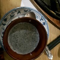 black sesame soy milk pudding at Heianraku (Reservation only) in Takayama