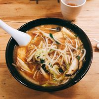 Vegan ramen, great size and the best we ever had at Heianraku in Takayama