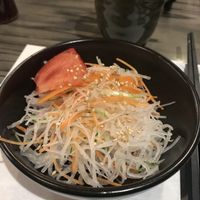 salad appetizer  at Heianraku in Takayama