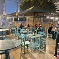 Outside seating   at Barra Maretazo in Lima