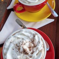 Pumpkin spiced latte and Swiss mocha at Valkyrjan Bistro & Bar in Reykjavik