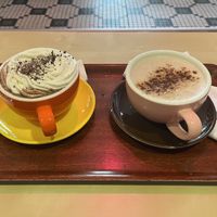 Hot cocoa and chai latte   at Valkyrjan Bistro & Bar in Reykjavik