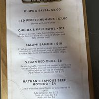 Menu:)  at Crafty Canary Brewery in Walsenburg