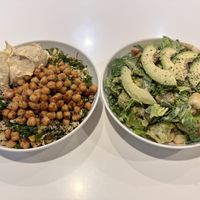 Vegan Bowl and Vegan Cesar Saladd  at Pink Carrot in Boston