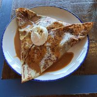 Sweet crepe at Crêpe Maison in Guernsey