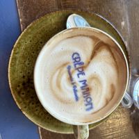 Oat latte  at Crêpe Maison in Guernsey