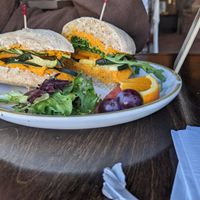 Veggie sandwich at Kiva Koffeehouse in Escalante