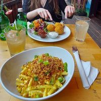 mac&cheese at EmmaPea Vegan Food and Bar in Berlin