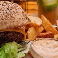 "Berlin beast burger" at EmmaPea Vegan Food and Bar in Berlin