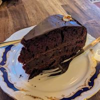 Schokokuchen at EmmaPea Vegan Food and Bar in Berlin