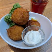 Arancini at EmmaPea Vegan Food and Bar in Berlin