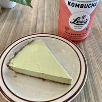 Key Lime Pie - tart and perfect!  at Himalaya Vegan in Sacramento