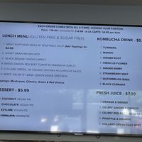 Menu  at Himalaya Vegan in Sacramento