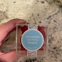 cranberry cocktail bears   at Sugarfina in San Diego