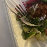 Eyelash under falafels?  at Shawarma & Falafel City in Calgary