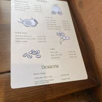 Drinks & dessert menu   at CHAYFOOD in Hanoi