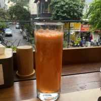 Carrot apple juice  at CHAYFOOD in Hanoi