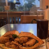 Tofu spusage bahn mi  at CHAYFOOD in Hanoi
