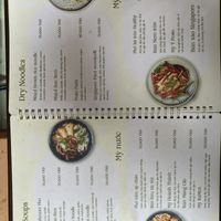 part of the menu   at CHAYFOOD in Hanoi