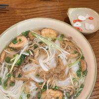 Pan-fried mushroom pho  at CHAYFOOD in Hanoi