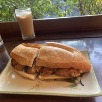 Tofu sausage breakfast   at CHAYFOOD in Hanoi
