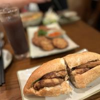 Mushroom and cheese sauce Bahn mi  at CHAYFOOD in Hanoi