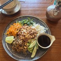 Mixed Brown Rice Noodles (must try!) love the mixture of the flavor.   at CHAYFOOD in Hanoi