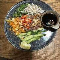Mixed brown rice noodles - cold and tasteless  at CHAYFOOD in Hanoi