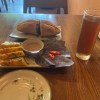 Pate banh mi, steamed tofu cakes (small portion) and winter melon & monk fruit drink at CHAYFOOD in Hanoi