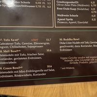 Vegan menue  at Saigon Café in Hamburg