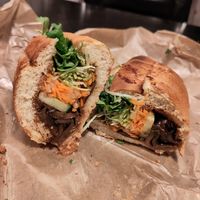 Nr 5 with portobello at Banh mi in Copenhagen