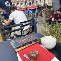 Hazelnut/chocolate slice  at Coffee Company - CC Middenweg in Amsterdam
